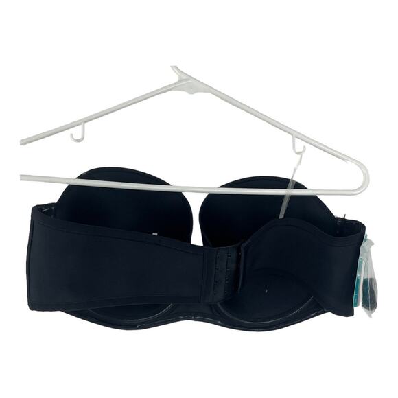 NEW Vanity Fair Black Strapless 5 Way Convertible Bra 42 C 74380 Underwire - Picture 2 of 6